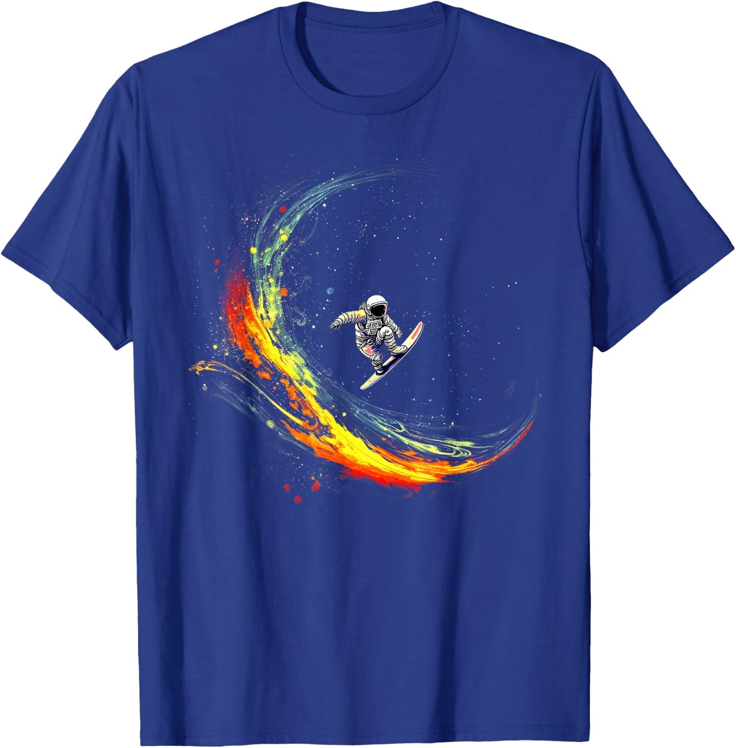 Outer space suffer Shirts, astronaut funny surfing galaxy T-Shirt - T-Shirt | Royal