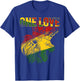 One Love Rasta Lion Jamaican Pride Reggae African T-Shirt - T-Shirt | Royal