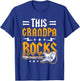 This Grandpa Rocks Grandpa Guitars T-Shirt - T-Shirt | Royal