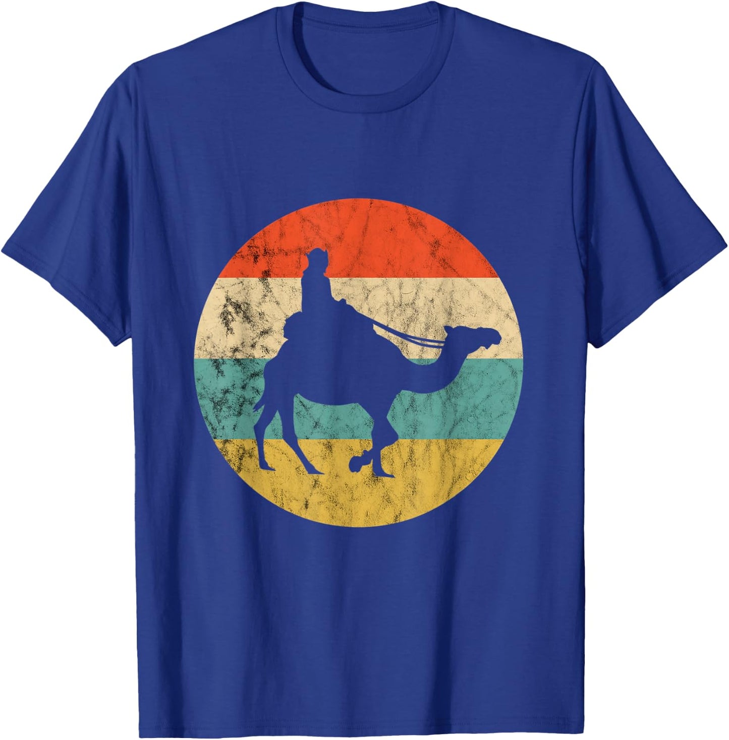 Camel Vintage Retro Camel Ride Camel Trekking Desert Animal T-Shirt - T-Shirt | Royal