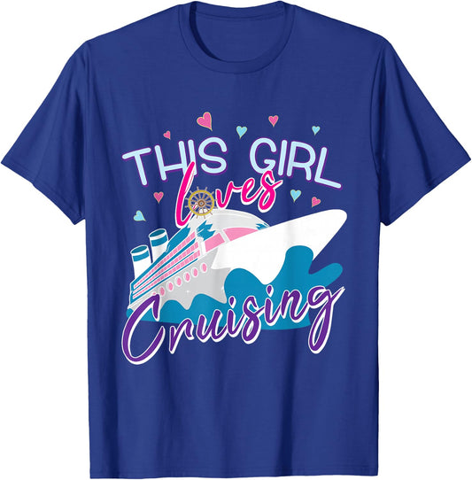 Girls Gone Cruising Cruise Ship Vacation T-Shirt - T-Shirt | Royal