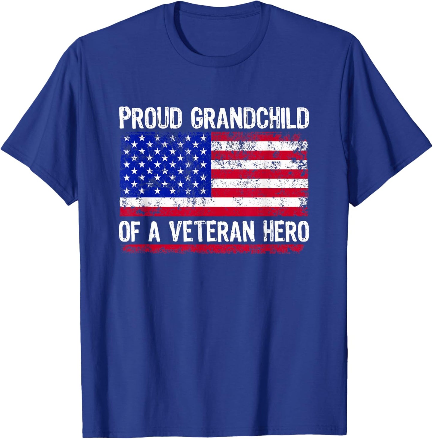 American Flag Patriotic Veterans Day for Kids T-Shirt - T-Shirt | Royal