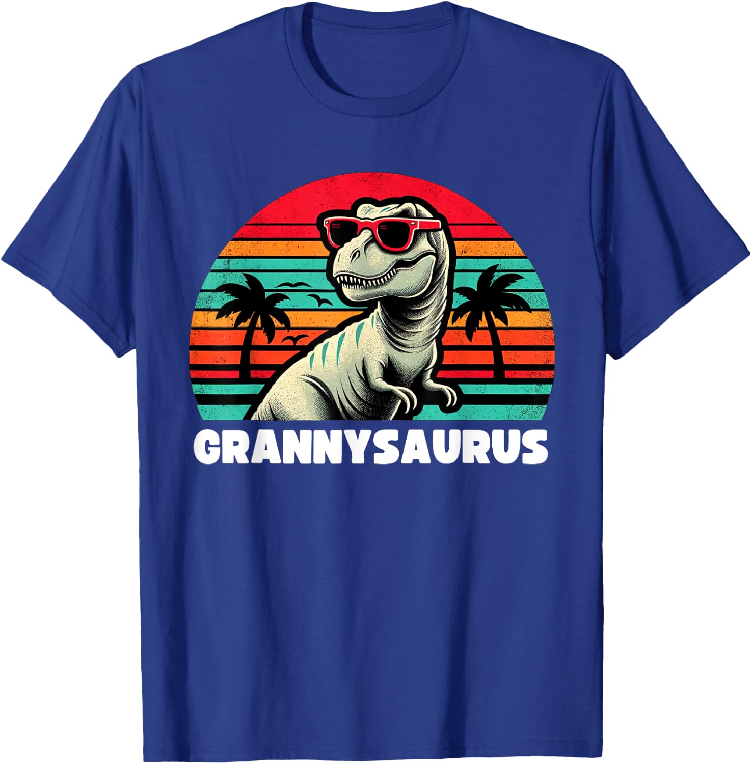 Grannysaurus Funny T Rex Granny Saurus Dinosaur Family T-Shirt - T-Shirt | Royal