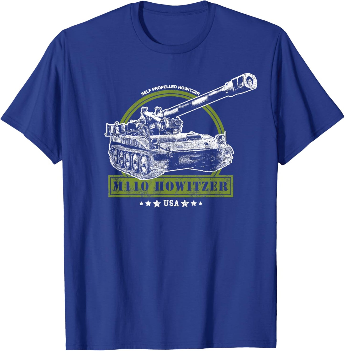 M110 Self-Propelled Howitzer T-Shirt - T-Shirt | Royal