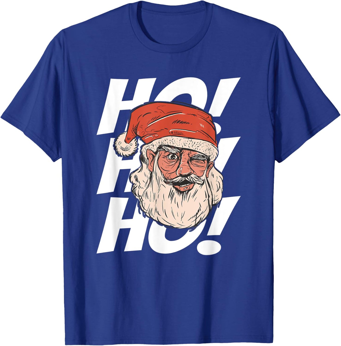 Merry Christmas Cool Santa Claus Ho! Ho! Ho! T-Shirt - T-Shirt | Royal