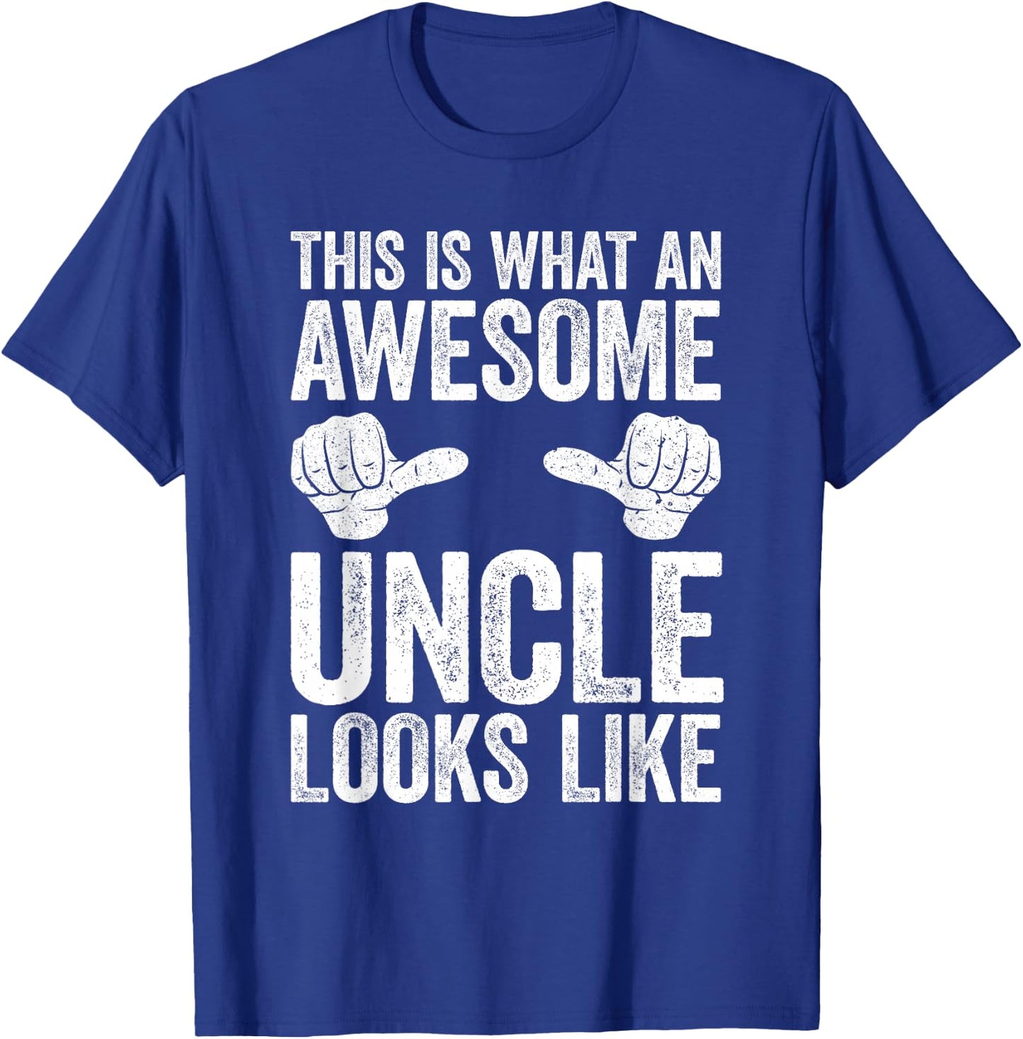 This Is What An Awesome Uncle Looks Like Shirt Men T-Shirt - T-Shirt | Royal