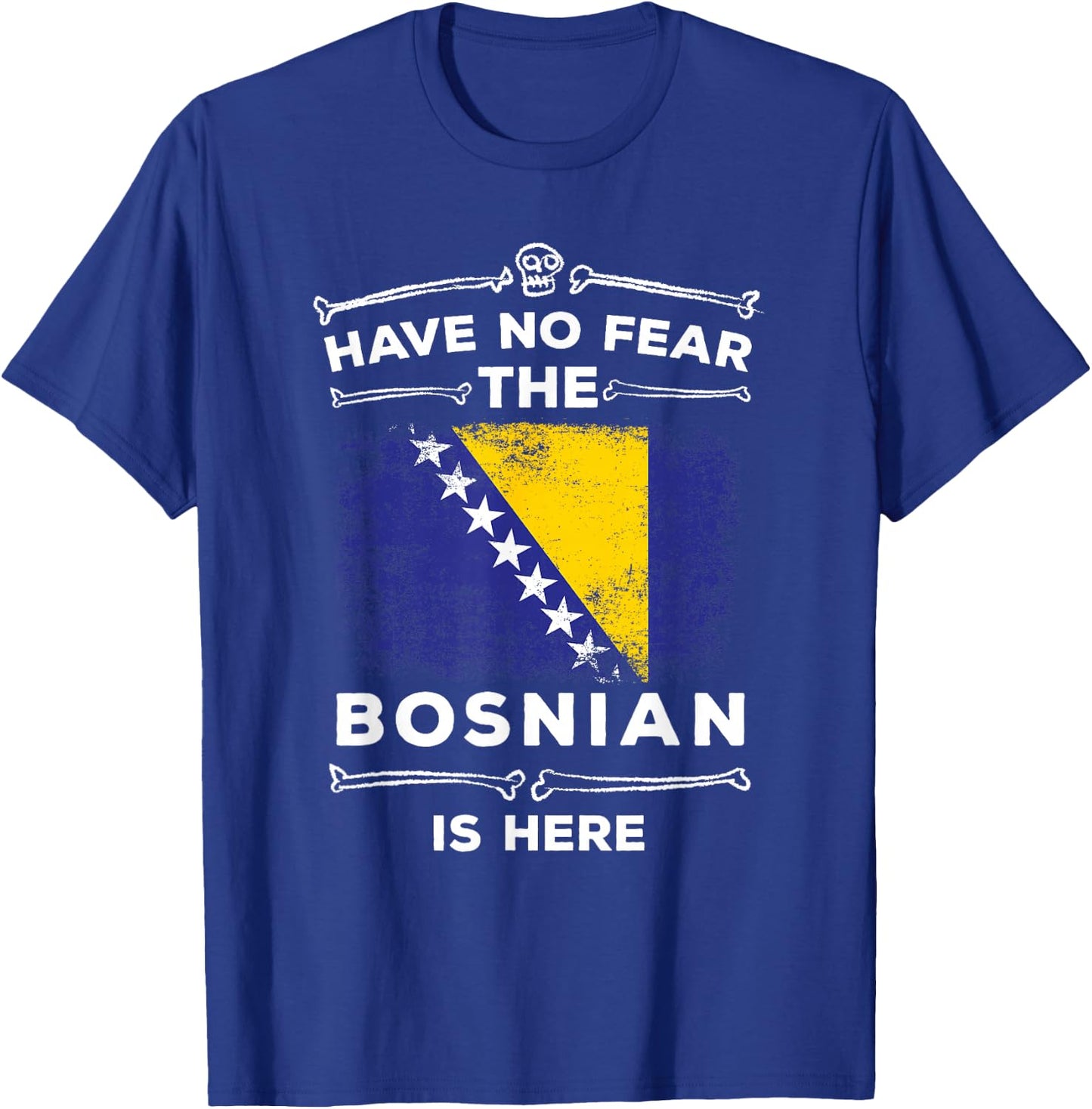 Funny Bosnia Shirt Bosnian Flag Bosnia and Herzegovina Roots T-Shirt - T-Shirt | Royal