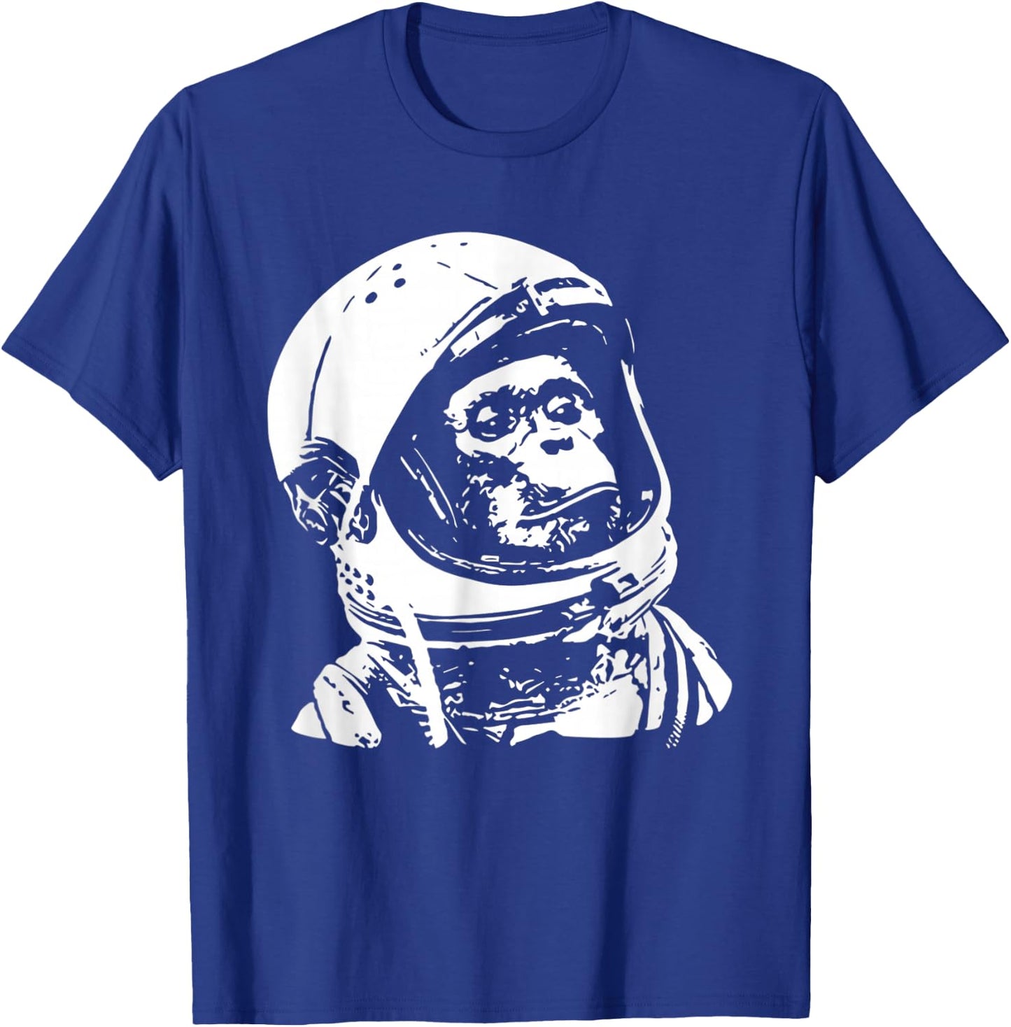 Vintage Space Travel Astronaut Monkey T-Shirt - T-Shirt | Royal