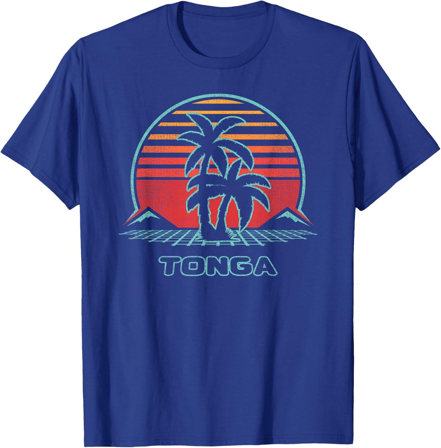 Tonga Retro Vintage 80s Style T-Shirt - T-Shirt | Royal