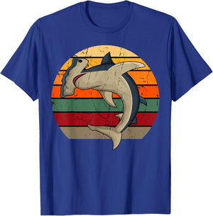 Retro Hammerhead Shark T-Shirt - T-Shirt | Royal