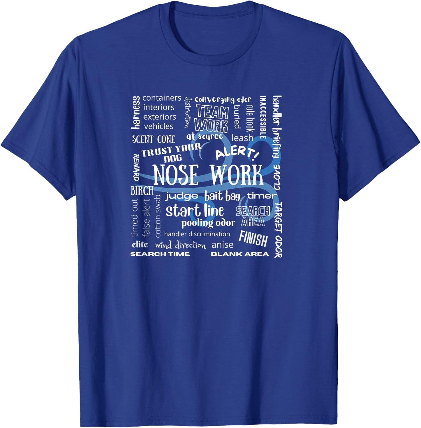 Canine Nosework Sniffer Dog T-Shirt - T-Shirt | Royal