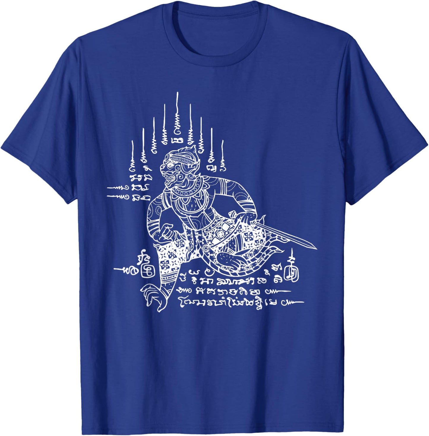 Hanuman Mythical God Monkey Sak Yant Thai Thailand Yantra T-Shirt - T-Shirt | Royal