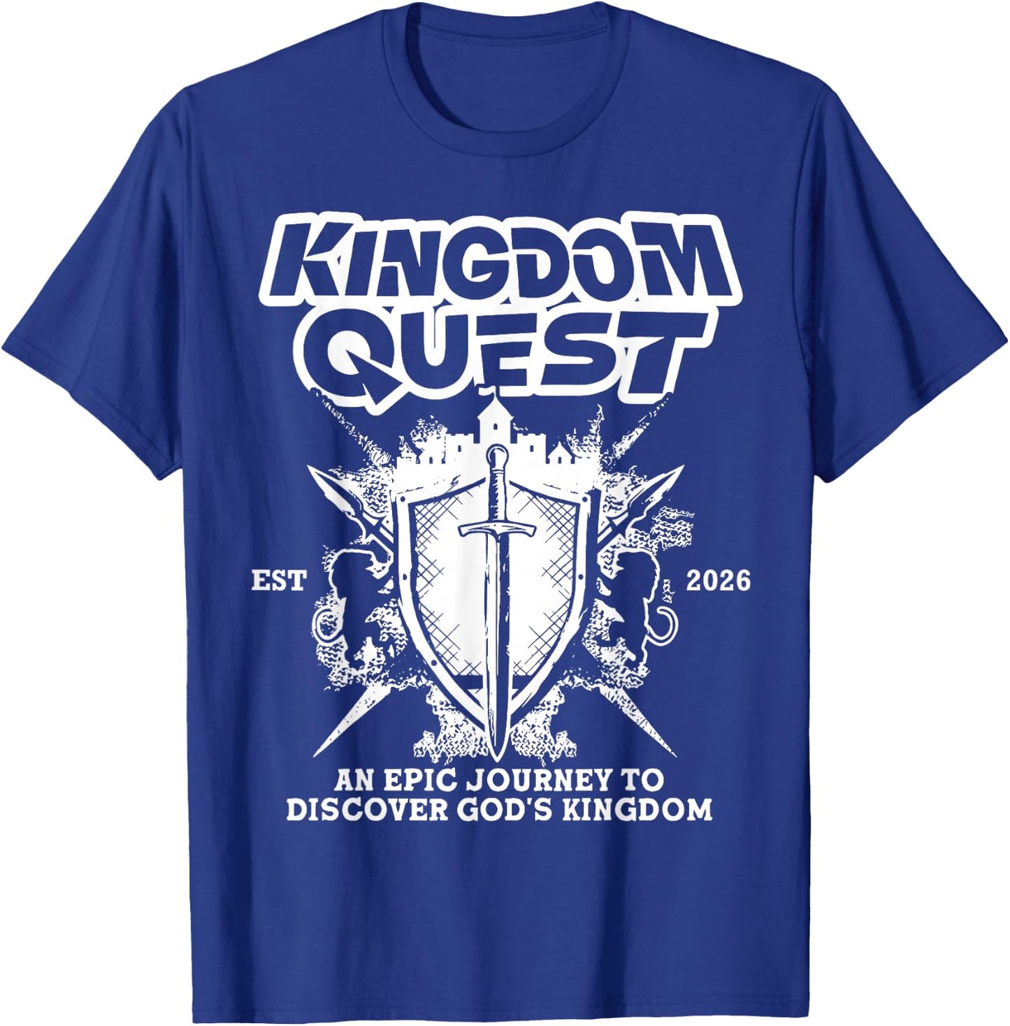 Kingdom Quest Vbs 2026 Vacation Bible School Church Camp T-Shirt - T-Shirt | Royal