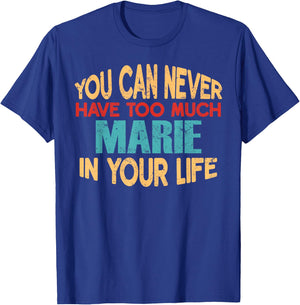 Funny Marie Personalized First Name Joke Item T-Shirt - T-Shirt | Royal