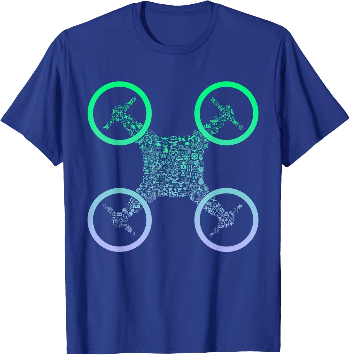 RC Quadcopter Product for Drone Pilots | Operator Boys Drone T-Shirt - T-Shirt | Royal