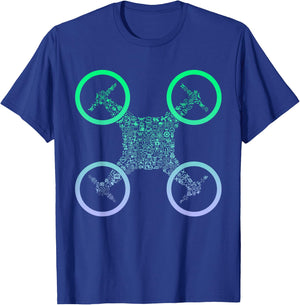 RC Quadcopter Product for Drone Pilots | Operator Boys Drone T-Shirt - T-Shirt | Royal