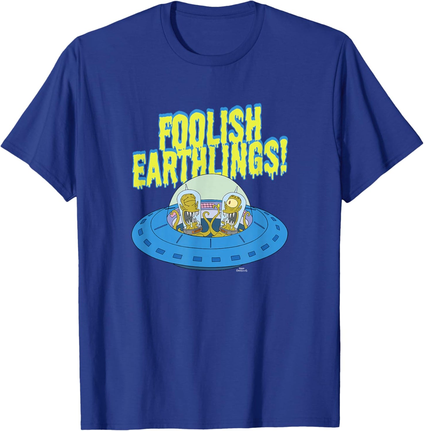 The Simpsons Kang & Kodos Foolish Earthlings T-Shirt - T-Shirt | Royal
