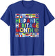 Hispanic Heritage Month Distressed Flags T-Shirt - T-Shirt | Royal