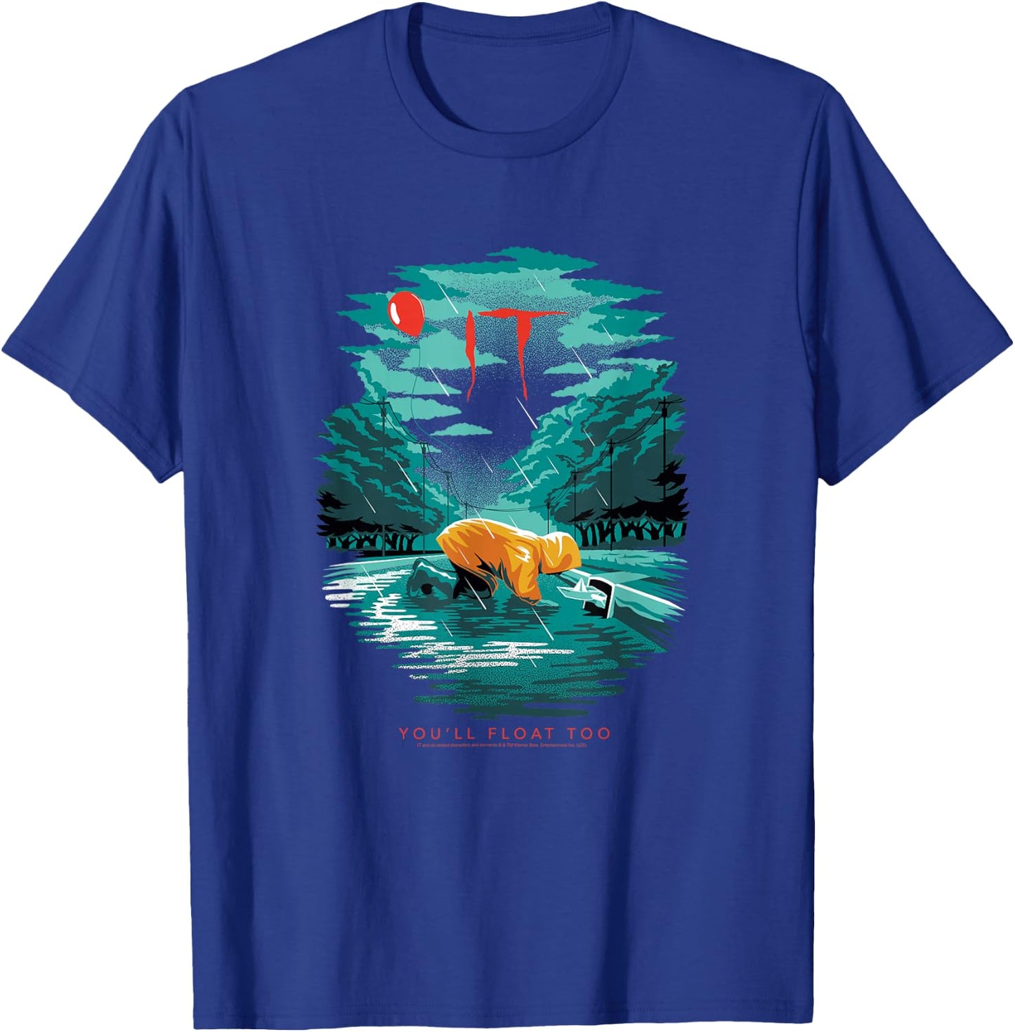 IT Georgie Illustration T-Shirt - T-Shirt | Royal