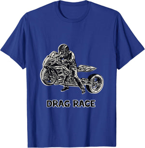 Cool Drag Race Motorcycle for racing Lovers T-Shirt - T-Shirt | Royal