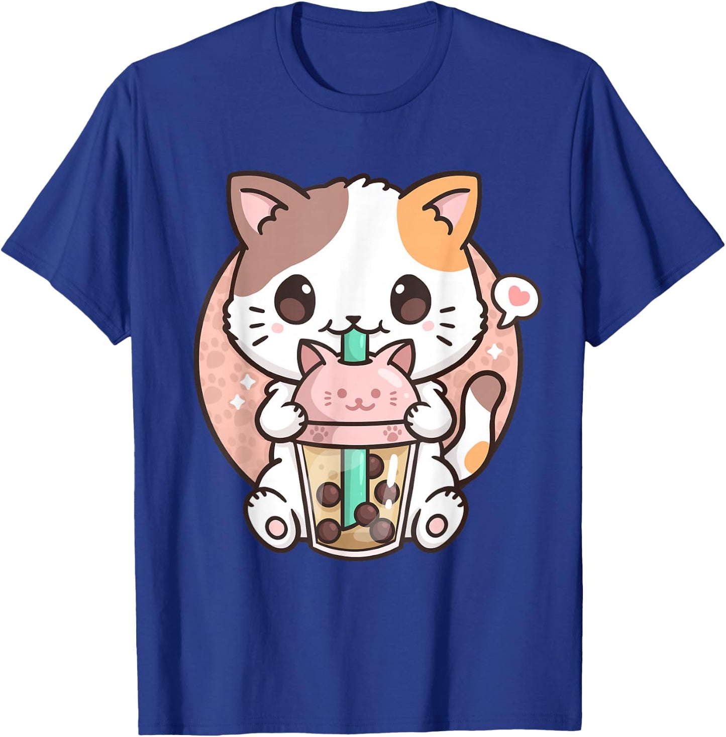 Boba Tea Cat Bubble Tea Cat Kawaii Anime Neko T-Shirt - T-Shirt | Royal
