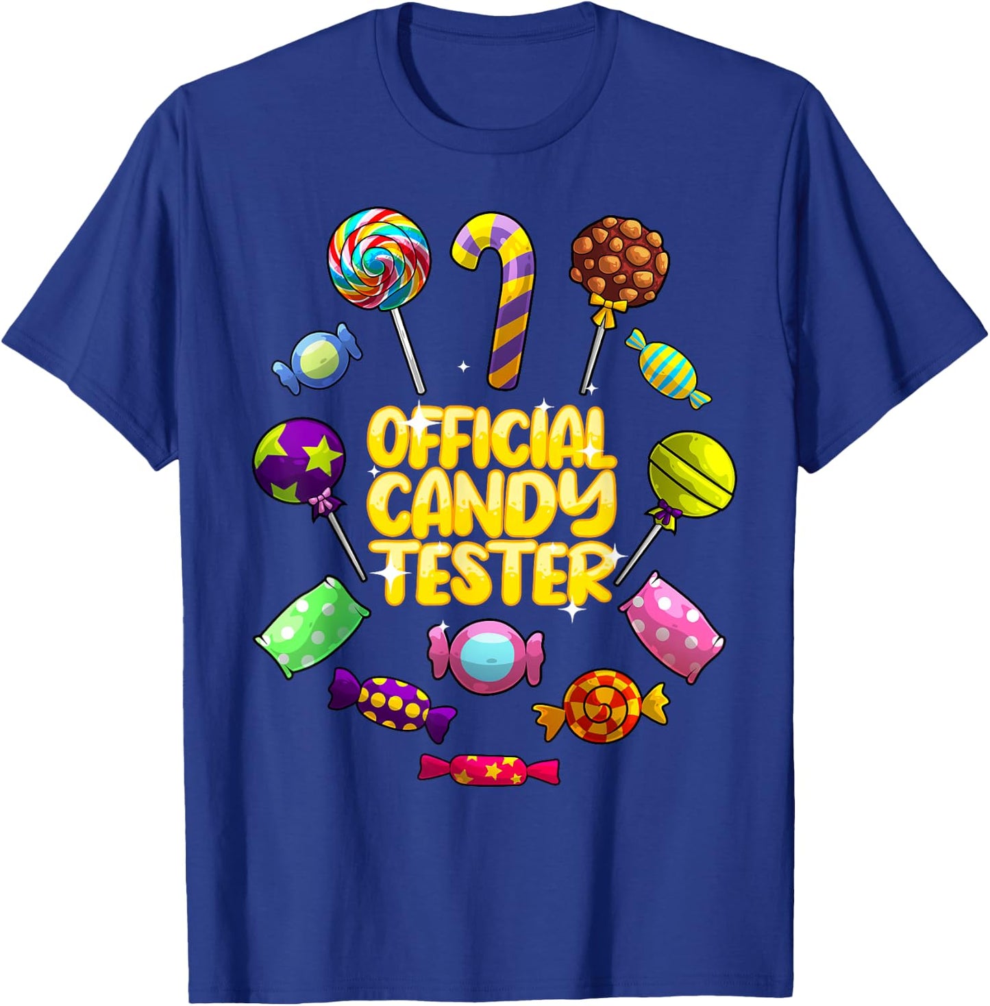 Cool Candy for Boys Girls Kids Bar Lollipop Halloween Sweets T-Shirt - T-Shirt | Royal