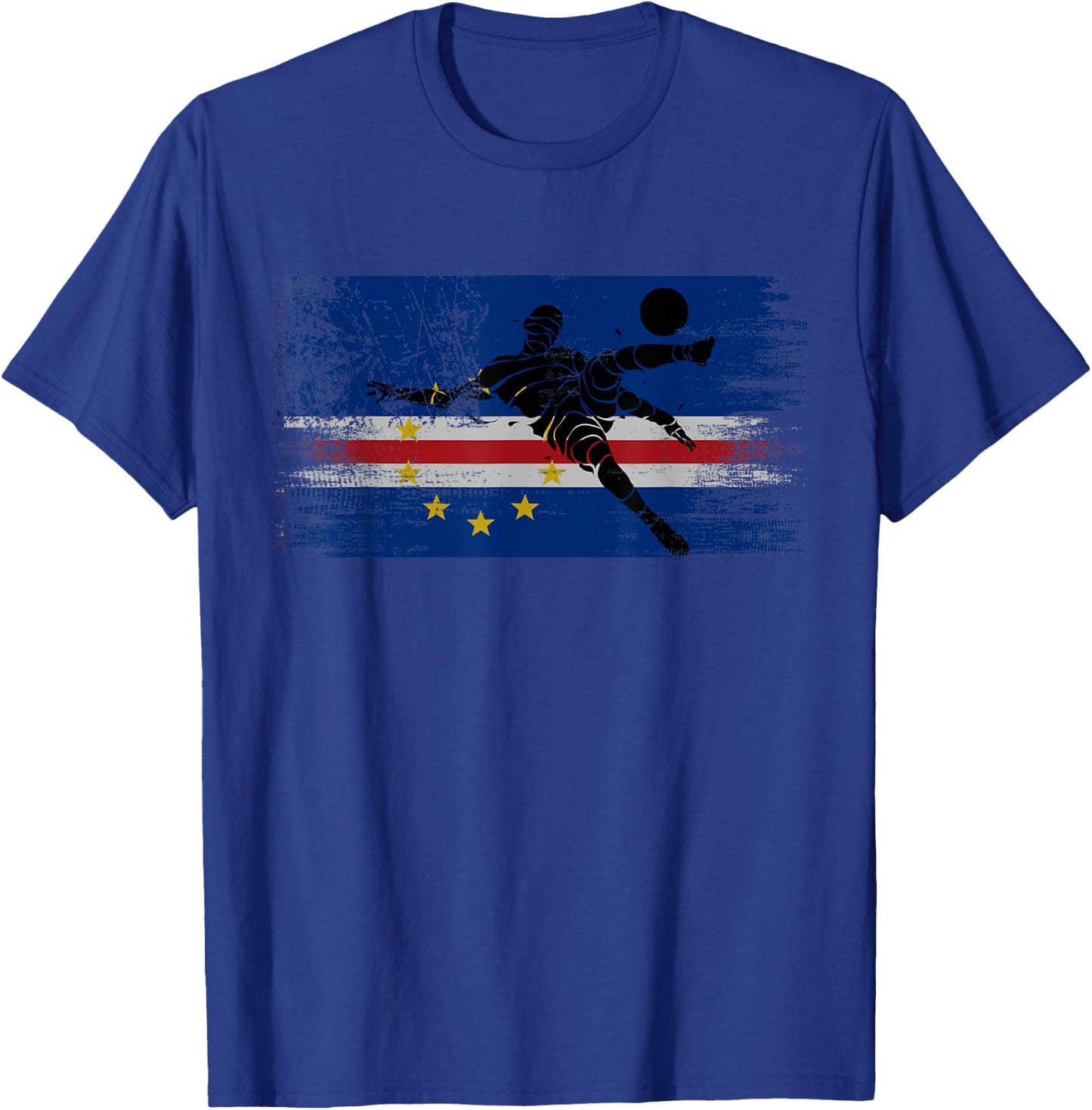 Cape verde Soccer Cape Verdean Football Cabo verde futbol T-Shirt - T-Shirt | Royal