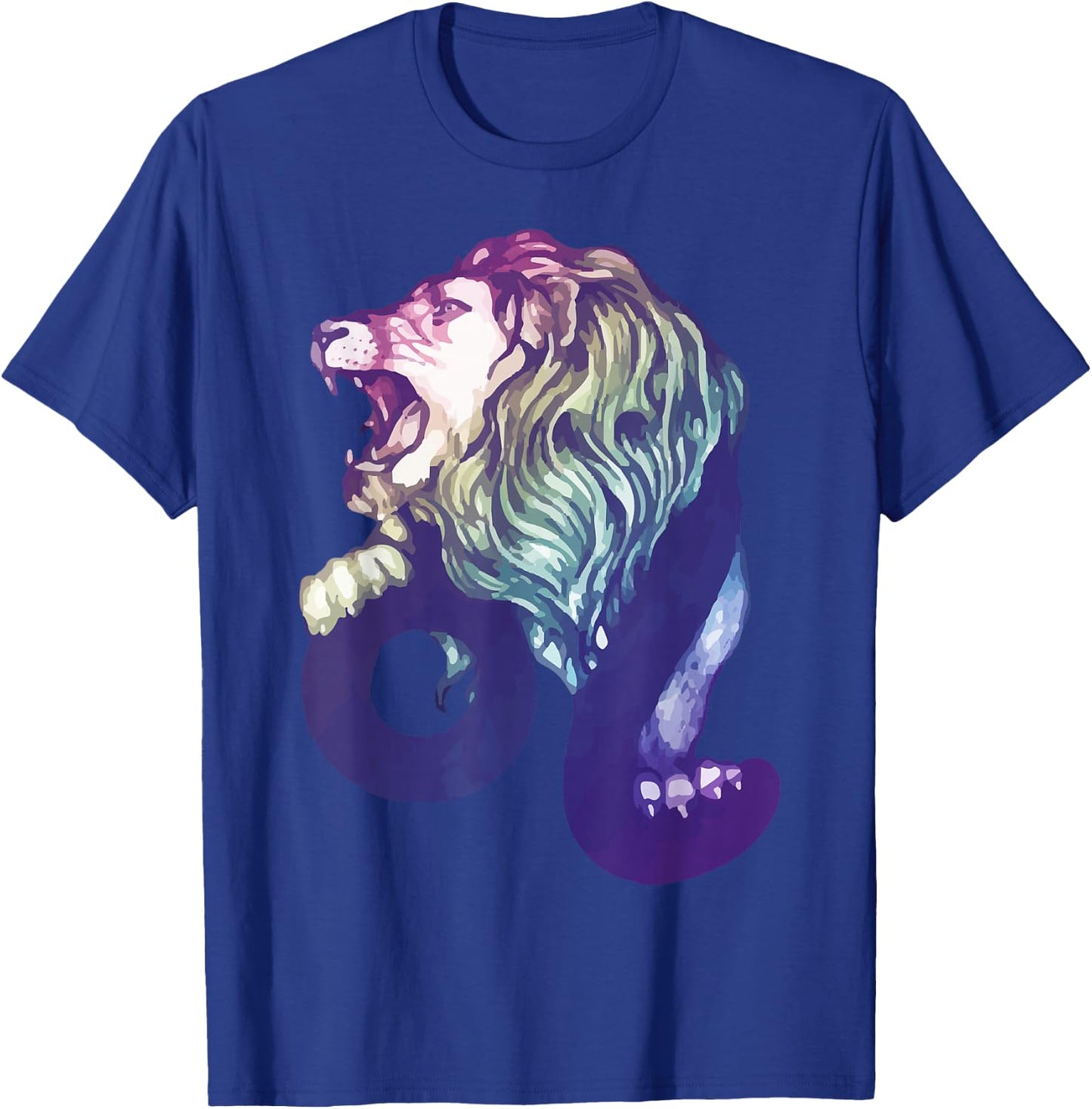 Lion Watercolour | Zodiac Sign Zodiac Sign T-Shirt - T-Shirt | Royal