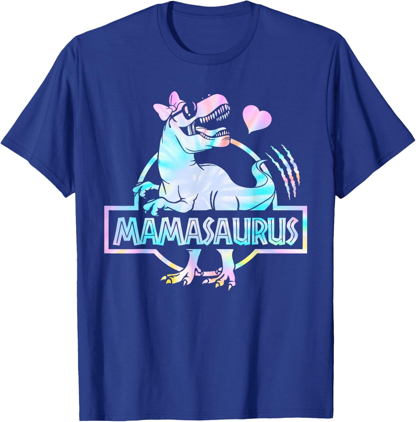 Mamasaurus T Rex Dinosaur Mama Saurus Family Matching Women T-Shirt - T-Shirt | Royal
