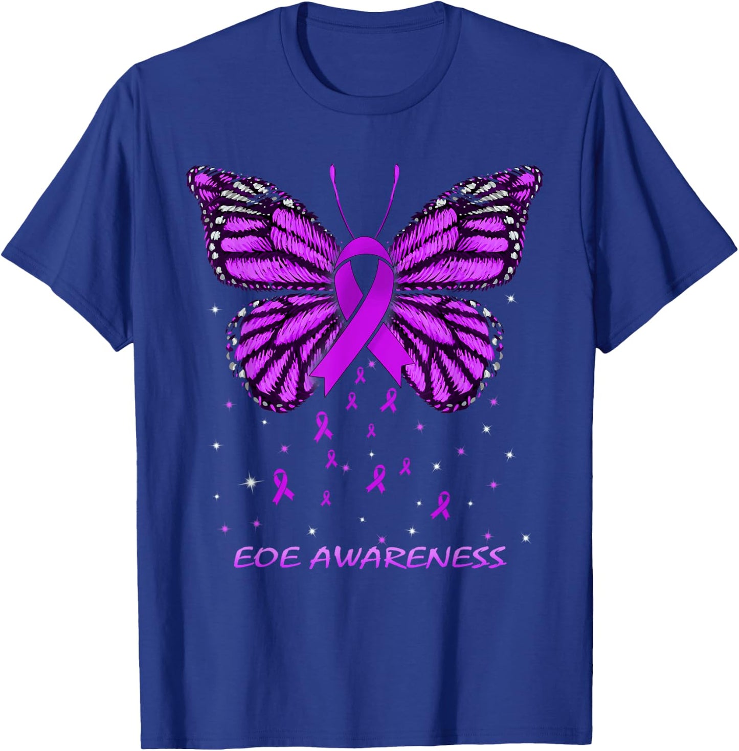 EOE Awareness Butterfly T-Shirt - T-Shirt | Royal