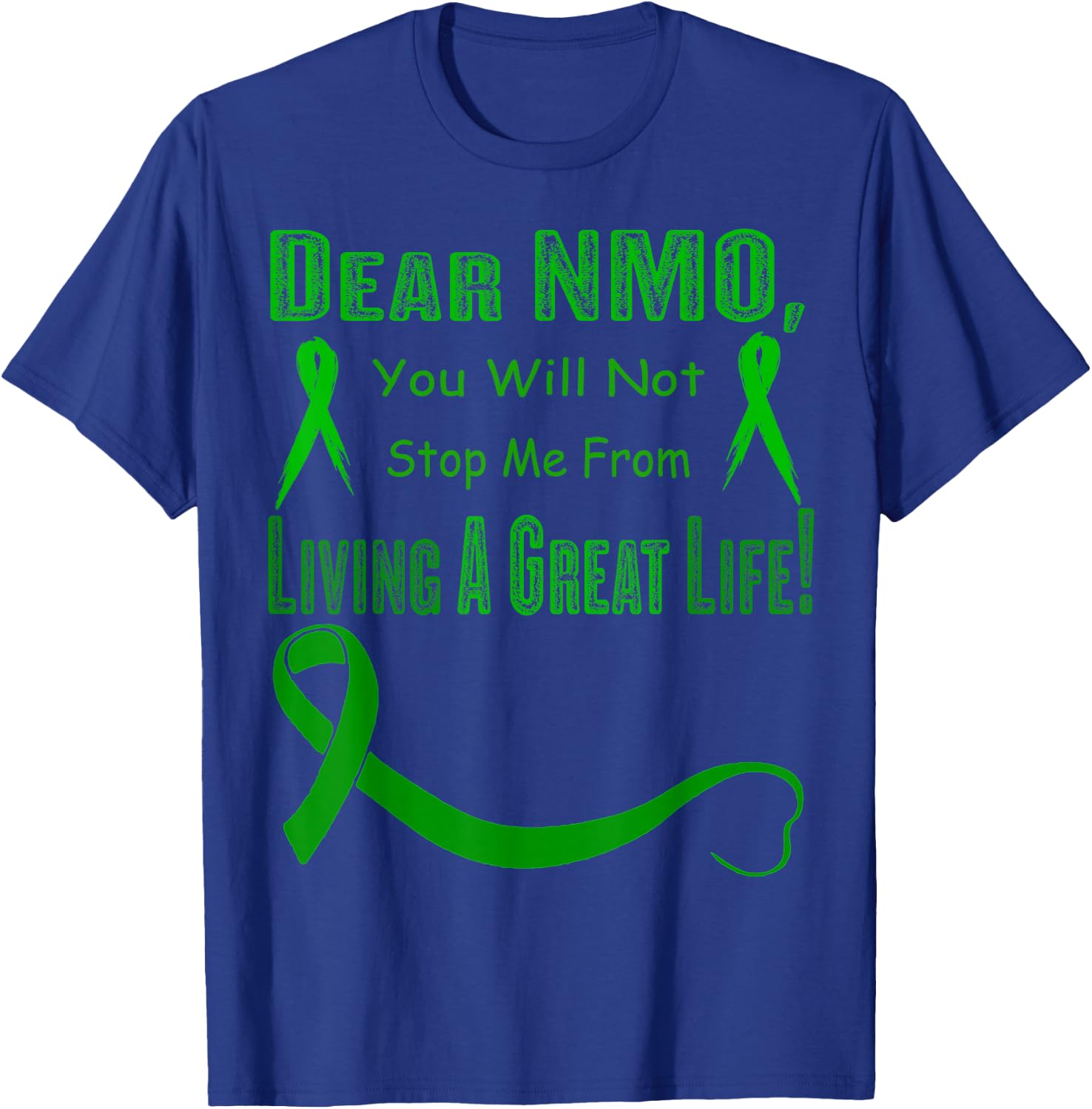 neuromyelitis optica Awareness T-Shirt - T-Shirt | Royal