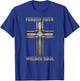 Forged Faith Welded Soul Cross Christian Ironworker Welder T-Shirt - T-Shirt | Royal