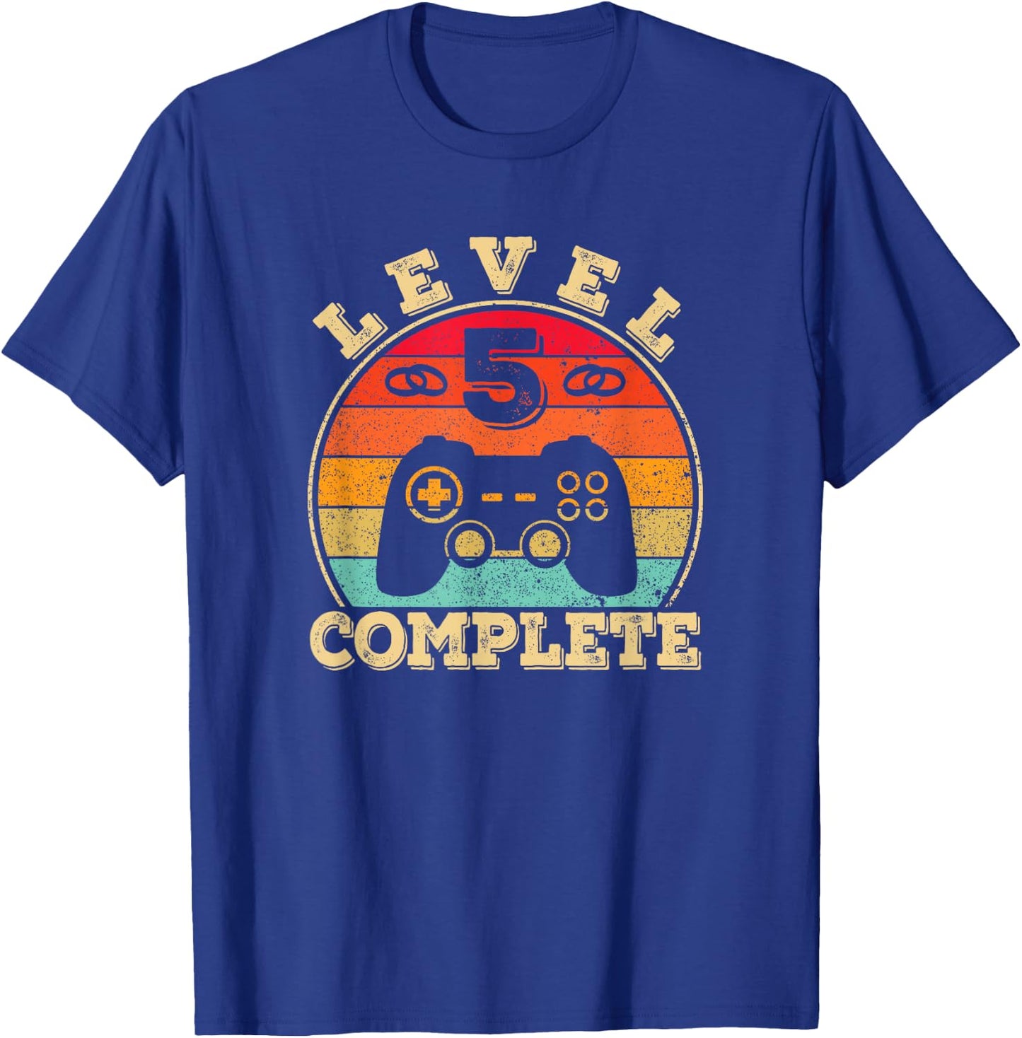 5th Wedding Anniversary - 5 Years Married - Level 5 Complete T-Shirt - T-Shirt | Royal