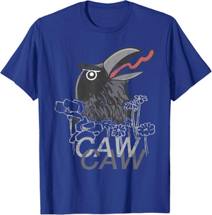 Crow Caw Caw T-Shirt - T-Shirt | Royal