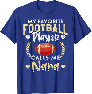 Funny Retired Football Player Grandma Nana American Football T-Shirt - T-Shirt | Royal