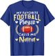 Funny Retired Football Player Grandma Nana American Football T-Shirt - T-Shirt | Royal