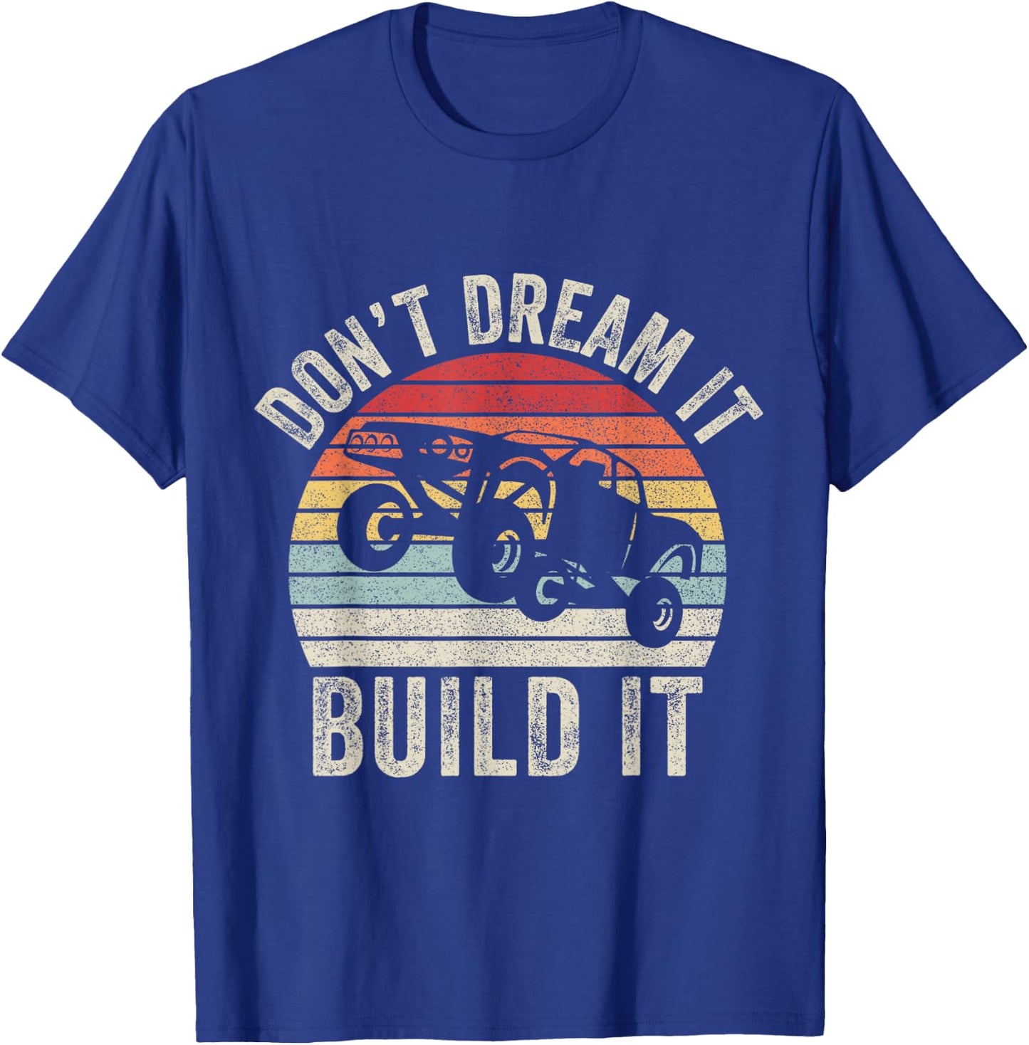 Vintage Retro Build It Prerunner Baja Truck Trophy Off Road T-Shirt - T-Shirt | Royal