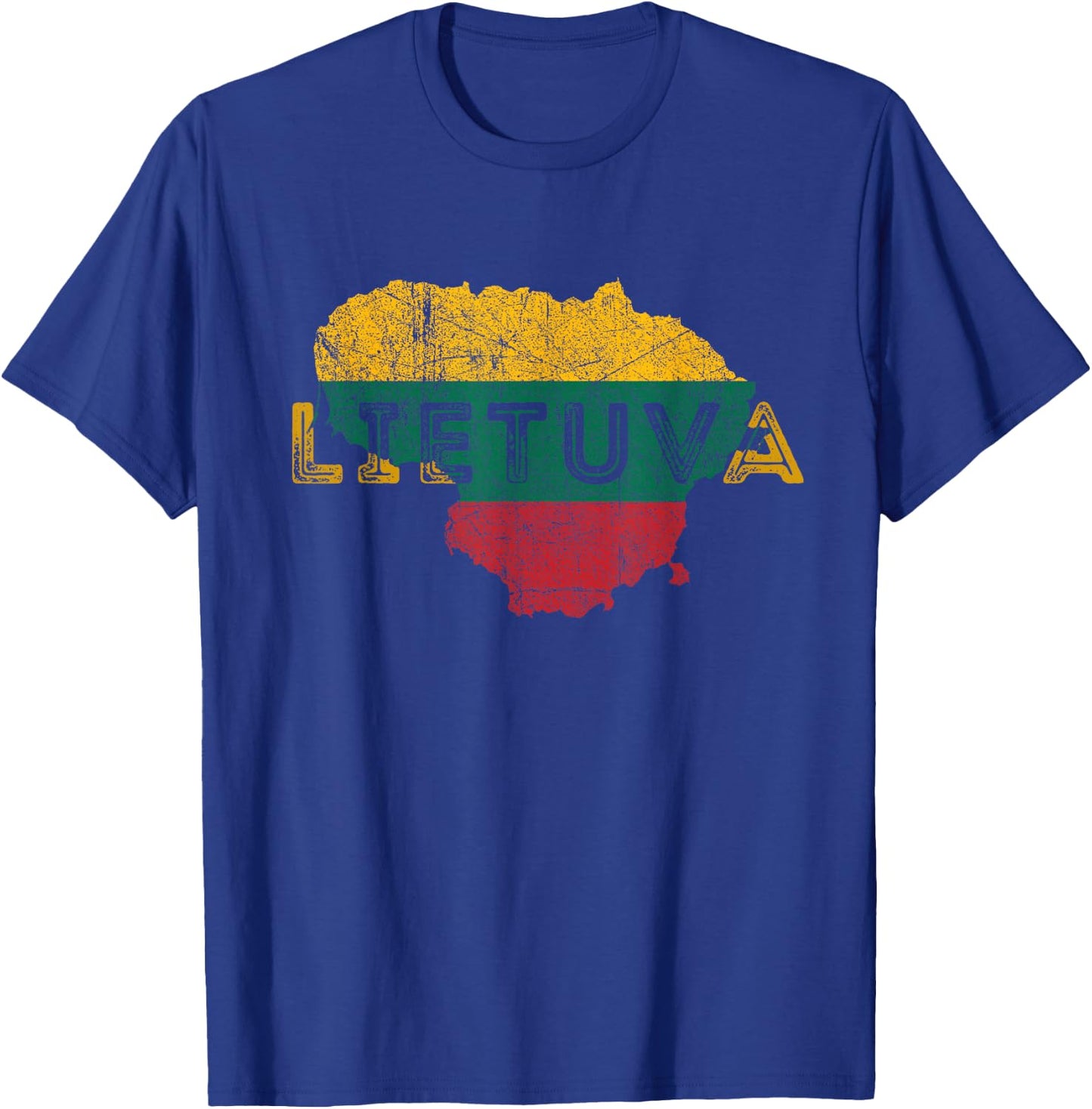 Lithuania Map & Flag Souvenir - Lithuanian Lietuva Souvenir T-Shirt - T-Shirt | Royal