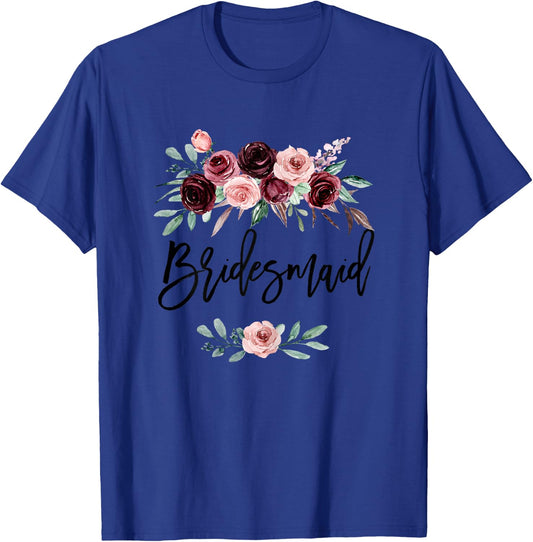 Bridesmaid Bride Bestie Bridal Shower Maid of Honor Wedding T-Shirt - T-Shirt | Royal