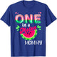 One In A Melon Mom Outfit Birthday Matching Group Summer T-Shirt - T-Shirt | Royal