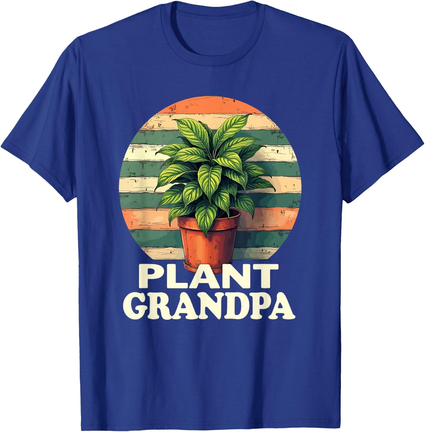 Plant Grandpa Nature Botanical Gardener Plant Gardening T-Shirt - T-Shirt | Royal