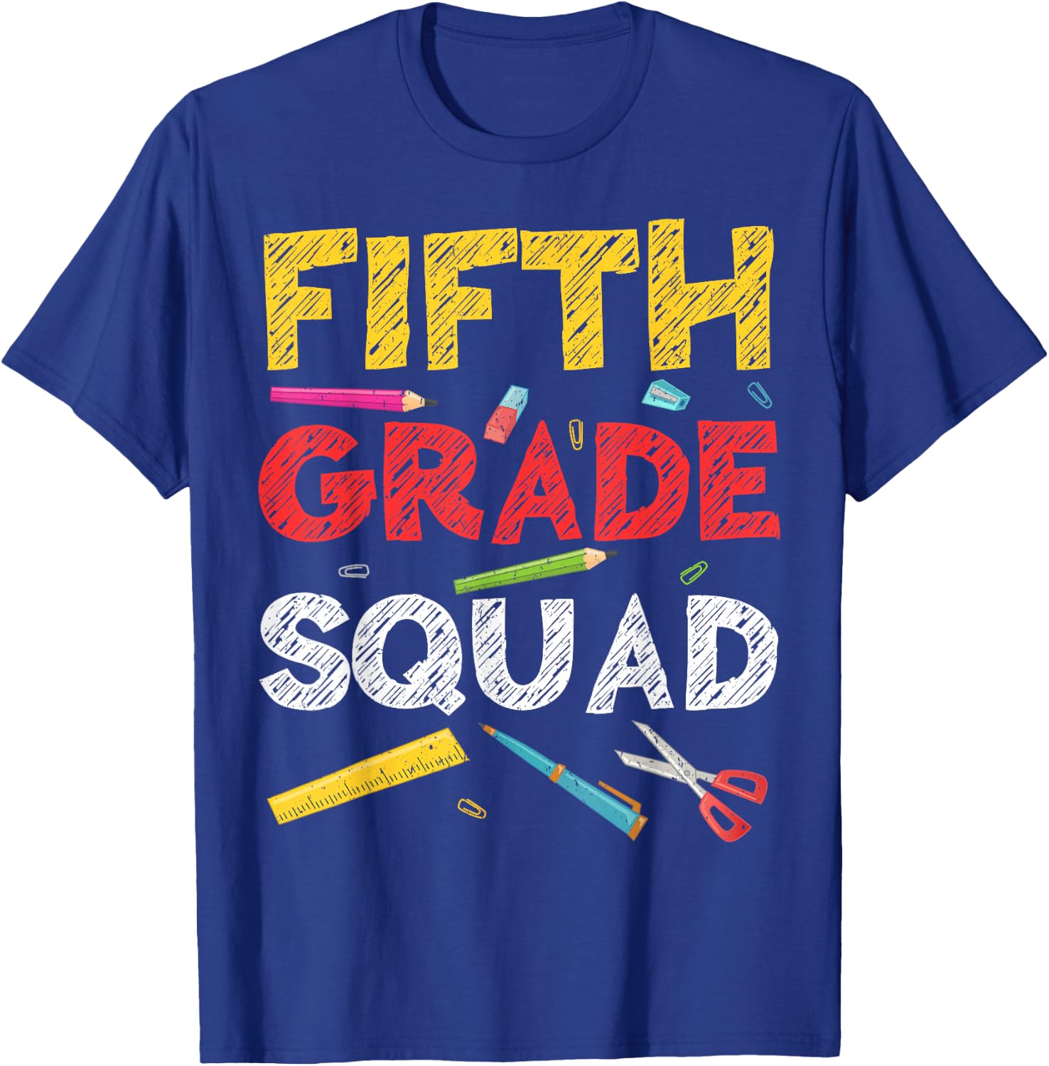 Fifth Grade Squad Shirt 5th Grade Boy Girl Student Teacher T-Shirt - T-Shirt | Royal