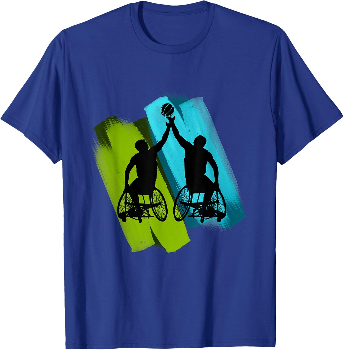Cool Wheelchair Basketball Game T-Shirt - T-Shirt | Royal