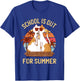 Last Day of School Shirt for Teachers - Retro Summer Cat T-Shirt - T-Shirt | Royal