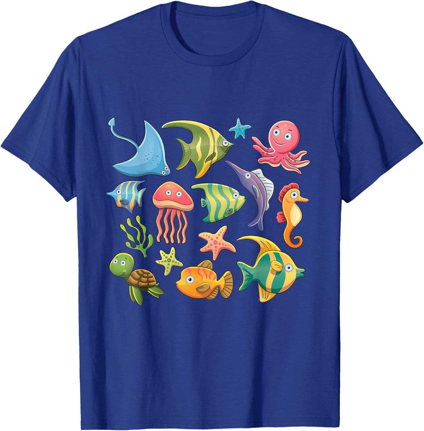 Sea animal shirt for girls, Sea animal for kids and women T-Shirt - T-Shirt | Royal