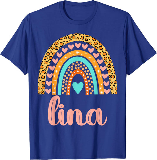 Lina Lina Name Birthday Shirt Gift T-Shirt - T-Shirt | Royal