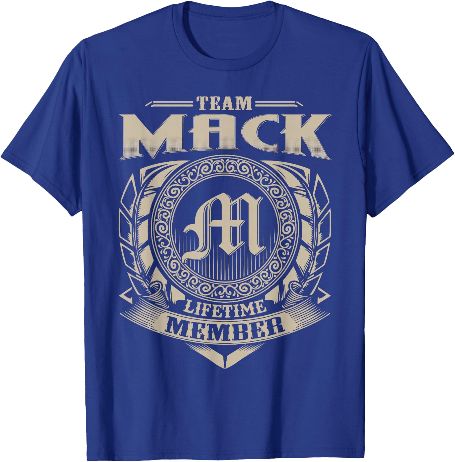 Team MACK Lifetime Member Vintage MACK Family T-Shirt - T-Shirt | Royal