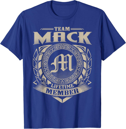 Team MACK Lifetime Member Vintage MACK Family T-Shirt - T-Shirt | Royal