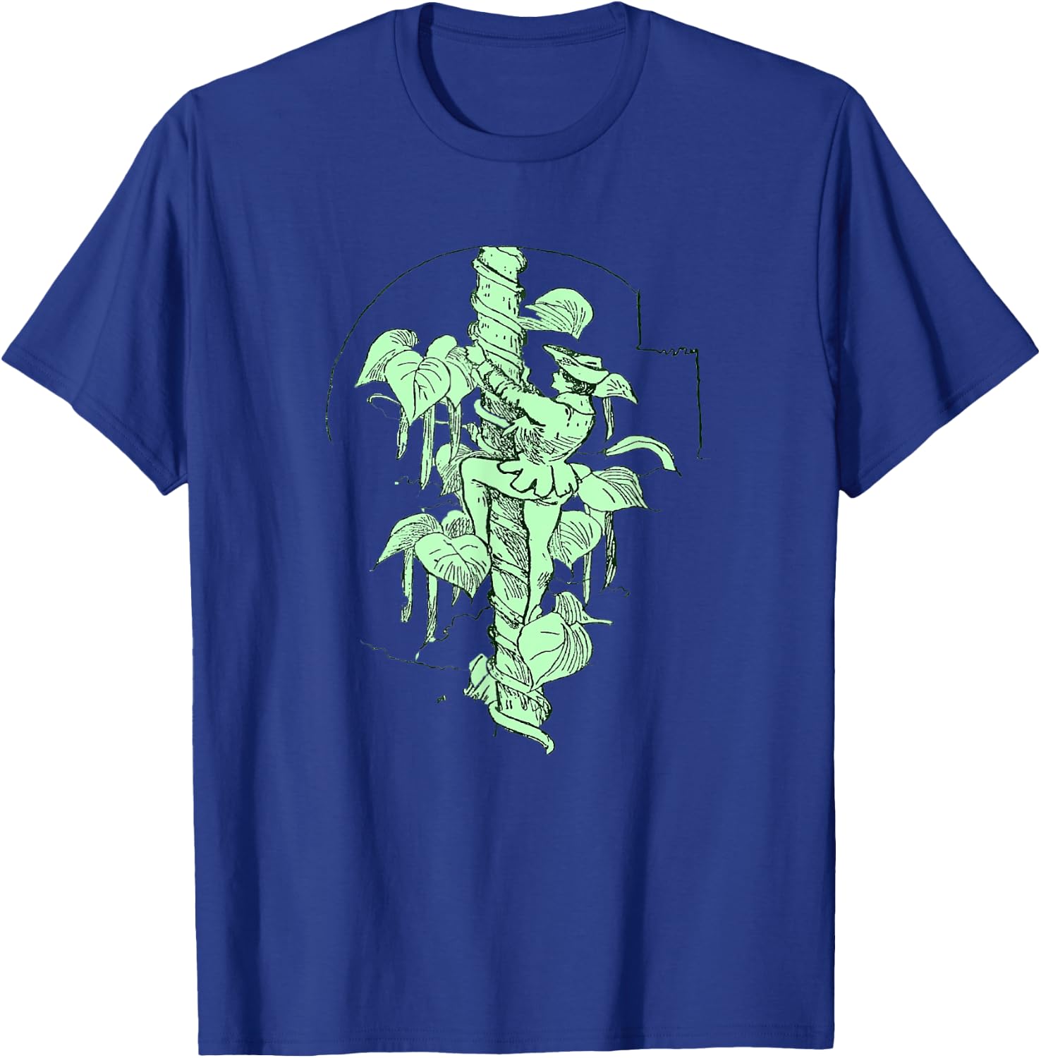 Jack and The Beanstalk - Climbing Up T-Shirt - T-Shirt | Royal
