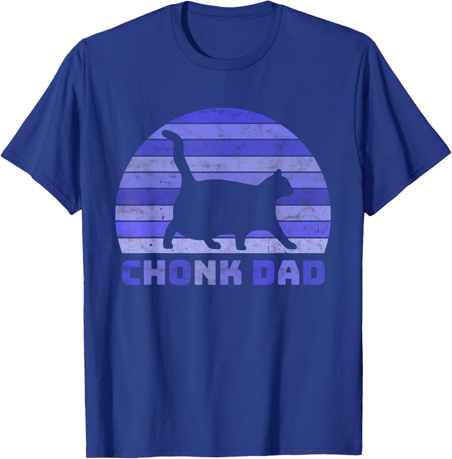 Chonk Cat Scale Chonk Dad Meme Retro Memes T-Shirt - T-Shirt | Royal